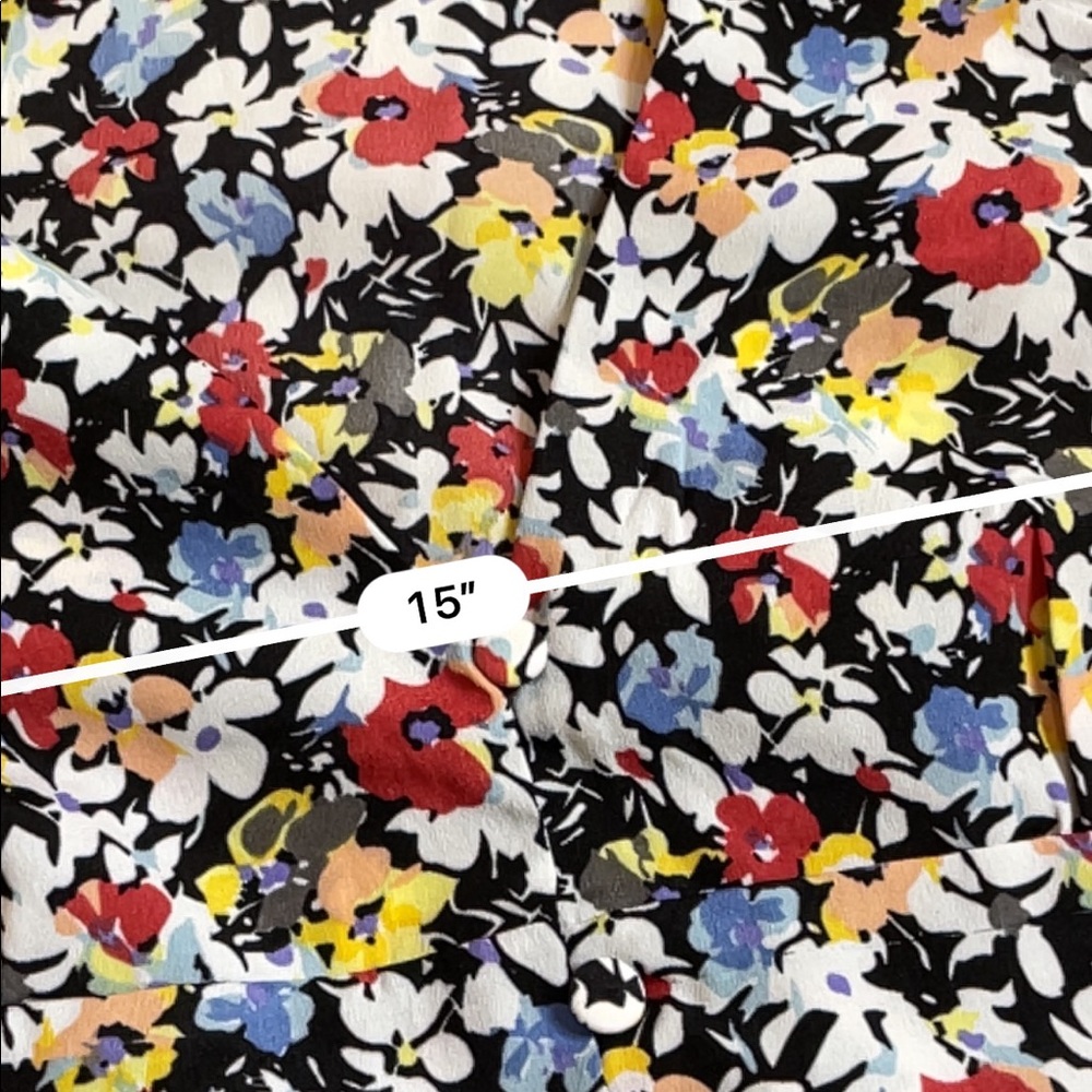 Missguided floral button down smocked blouse - Picture 3 of 4